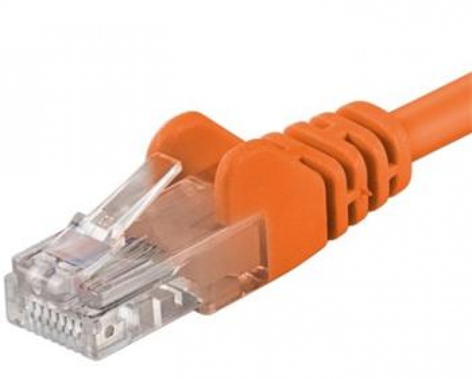 Cablu de retea UTP cat.6 10m orange, SP6UTP100E conectica.ro